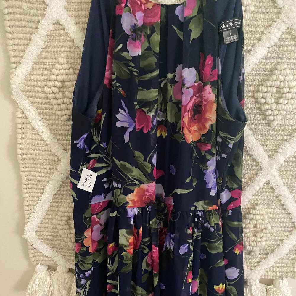 Jessica Howard Floral Dress (Size 6, Used Once)
